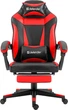 Крісло ігрове Defender Cruiser, 50мм, Клас 4, підніжка, Black/Red - изображение 2