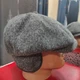 Кепка чоловіча восьмиклинка вовняна з вушками 61 сірий - зображення 6