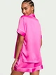 Піжама Victoria's Secret Glazed Satin Short Pajama Set сатинова XS шорти+сорочка - изображение 2