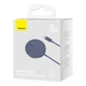 Бездротовий зарядний пристрій Baseus Simple Mini3 Magnetic 15 Вт MagSafe фіолетовий - зображення 2