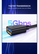 Подовжувач UGREEN US129 USB 3.0 Extension Male Cable 1.5m (Black)(UGR-30126) (UGR-30126) - изображение 8