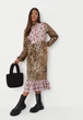 Сукня Missguided WXDD930730 36 леопард - зображення 2