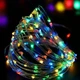 Разноцветная светодиодная гирлянда «Роса» 10 м, USB, 100 LED - изображение 1