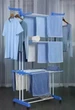 Многоярусная сушилка для одежды Garment Rack With Wheels с колесами и регулируемой высотой - изображение 2