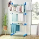 Многоярусная сушилка для одежды Garment Rack With Wheels с колесами и регулируемой высотой - изображение 4