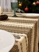 Этническая вышитая льняная скатерть Handmade в Украинском стиле Беж 110х145см. - изображение 1