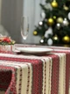 Етнічна вишита льняна скатертина Handmade в Українському стилі 110см. - зображення 1