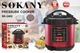 Мультиварка 5 л 1000 Вт на 10 программ Sokany SK-2402 с антипригарным покрытием, нержавеющая сталь, красная - изображение 4