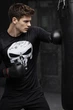 Рашгард мужской Череп Punisher ⬩ принт Череп⬩ компрессионная кофта MMA-fit ⬩ Jeccordi ⬩ черный S - изображение 4