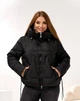 Женская зимняя куртка с капюшоном KHAN 00218 56 Черный ( KH - 00218/1 D ) - изображение 10