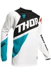 Мужской рашгард THOR Downhill ♦ MTB ♦ Велоспорт ♦ Летний дышащий рашгард с длинным рукавом ♦ Быстросохнущий ♦ белый S - изображение 5