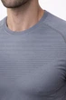 Мужская спортивная футболка SilkFit Apmi ⬩ рашгард с коротким рукавом ⬩серая XL - изображение 4