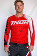 Мужской рашгард THOR Downhill ♦ MTB ♦ Велоспорт ♦ Летний дышащий рашгард с длинным рукавом ♦ Быстросохнущий ♦ красный S - изображение 1