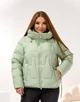 Женская зимняя куртка с капюшоном KHAN 00218 56 Светло-зеленый ( KH - 00218/2 D ) - изображение 4