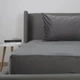 Простынь-чехол на резинке полуторная ТЕП Velour 2-04756_33917 160х200 см серая - изображение 3
