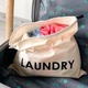 Мешок хлопковый ORGANIZE для грязного белья 38х38 см Laundry (светлый) - изображение 2