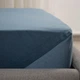 Простирадло-чохол на гумці полуторна ТЕП Velour 2-04756_34656 160х200 см синя - зображення 3