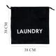 Мешок хлопковый ORGANIZE для грязного белья 38х38 см Laundry (черный) - изображение 3