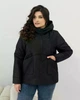 Куртка жіноча осіння великого розміру UF-Fashion 00431-MT 52 чорний - зображення 1