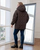 Женская демисезонная куртка большого размера UF-Fashion 00129-mt 58 коричневый - изображение 9