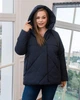 Демисезонная куртка женская большого размера UF-fashion МТ-00157 56 синий - изображение 1