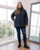 Демисезонная куртка женская большого размера UF-fashion МТ-00157 56 синий - изображение 3