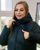 Демісезонна жіноча куртка великого розміру UF-Fashion00431-MT 48 синій - зображення 4