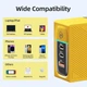 Мережевий зарядний пристрій Wekome Tint GaN 100W 1A+2C (WP-U155) жовтий - зображення 4