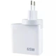 Адаптер живлення зі швидкою зарядкою PD65W+QC3.0USB зарядний блок живлення 02 Project для ноутбука та телефону - зображення 1