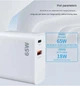 Адаптер живлення зі швидкою зарядкою PD65W+QC3.0USB зарядний блок живлення 02 Project для ноутбука та телефону - зображення 4