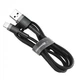 Кабель Baseus Kevlar Cable Lightning to USB 1м 2A Black (CALKLF-BG1) - изображение 4