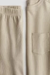 Костюм (кофта+штаны) вафельний бежевий H&M 134-140см (400012432) - изображение 2
