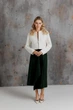 Женский жакет ART KNIT Шарм молочный, M 043053 - изображение 2