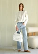 Женская спортивная сумка Sambag Vogue BKS белая 37 х 25 х 16 см (90153008) - изображение 14