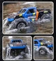 Машинка на радиоуправлении джип вездеход OFFROAD MAX синяя амфибия 33 см JJRC Q205 - изображение 3
