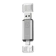 Флешка ЮСБ T&G 009 2&1 USB/Type C 64Gb USB Flash Drive 2.0 память 64 Гб Silver - изображение 2