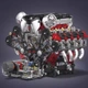 Конструктор Technic Двигун V8 F488 Mould King 2718 деталей Червоний (28342) - зображення 8