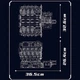Конструктор Technic Двигун V8 F488 Mould King 2718 деталей Червоний (28342) - зображення 10