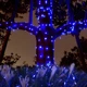 Гірлянда вулична для дерев і веранд led крапля роси solar від сонячної батареї 100 led 10 метрів, синя - зображення 3