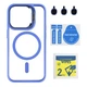 Чохол Premium TPU+PC+Metal Stand Case with MagSafe and Camera Lenses для iPhone 14 Pro Blue - изображение 1