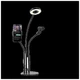 Кольцевая лампа XO BGD006/LS-90 Black с холдером для смартфона и микрофона черный 9 дюймов - изображение 6