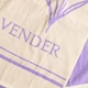 Набор махровых полотенец двусторонних Лаванда 2шт GM Textile 50х90см, 70х140см 400г/м2 (Лавандовый Бежевый) - изображение 7