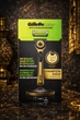 Станок Gillette Labs Champion Gold Edition с чистящим элементом 5 лезвий с 1 сменным картриджем и магнитной док-станцией - изображение 2