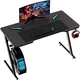 Геймерский компьютерный стол GT Racer T-1213 (120x60x73) Black - изображение 2