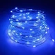 Світлодіодна гірлянда нитка 5 м 50 led блакитна Blue на батарейках - зображення 3
