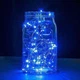 Світлодіодна гірлянда нитка 5 м 50 led блакитна Blue на батарейках - зображення 4