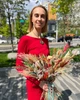 Натуральный букет из сухоцветов «Прикосновение жар-птицы» L 45*45 см - изображение 10