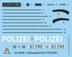 Збірна модель 1:24 автомобіль VW Golf Police Italeri 3666 - изображение 4