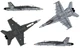Збірна модель 1:72 сучасний винищувач-бомбардувальник F/A 18 WILD WEASEL C/D Italeri 0016 - зображення 4