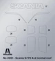 Збірна модель 1:24 вантажівка Scania 770 S V8 "White Cab" Italeri 3965 - зображення 4